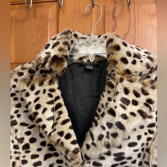 Never Worn! Seductions (Urban Planet) Faux Leopard fur jacket - Picture 3 of 7